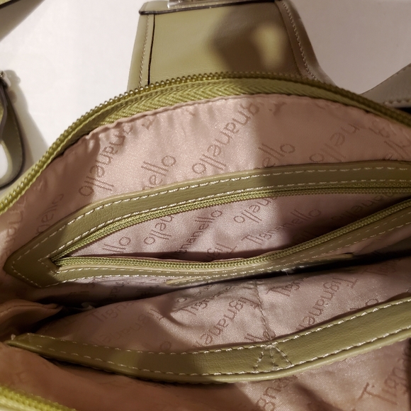 Tignanello Green Crossbody/Organizer - Picture 3 of 11